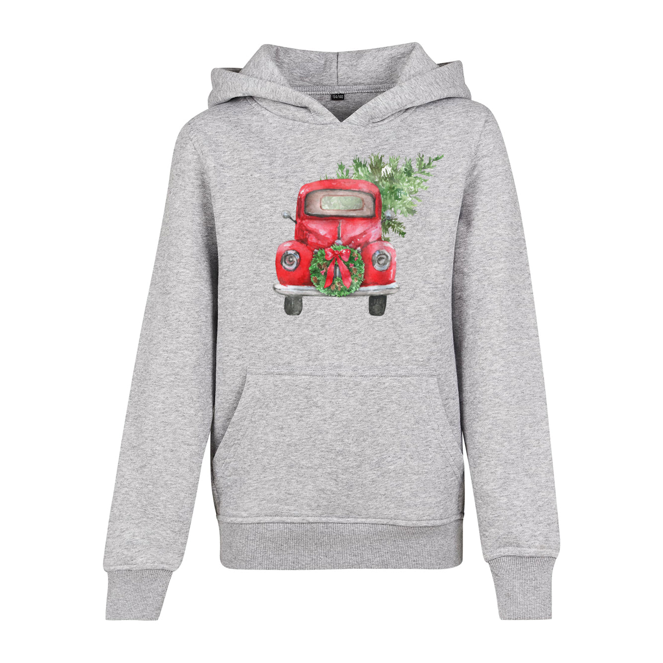 Kinder Hoody Retro Christmas Car