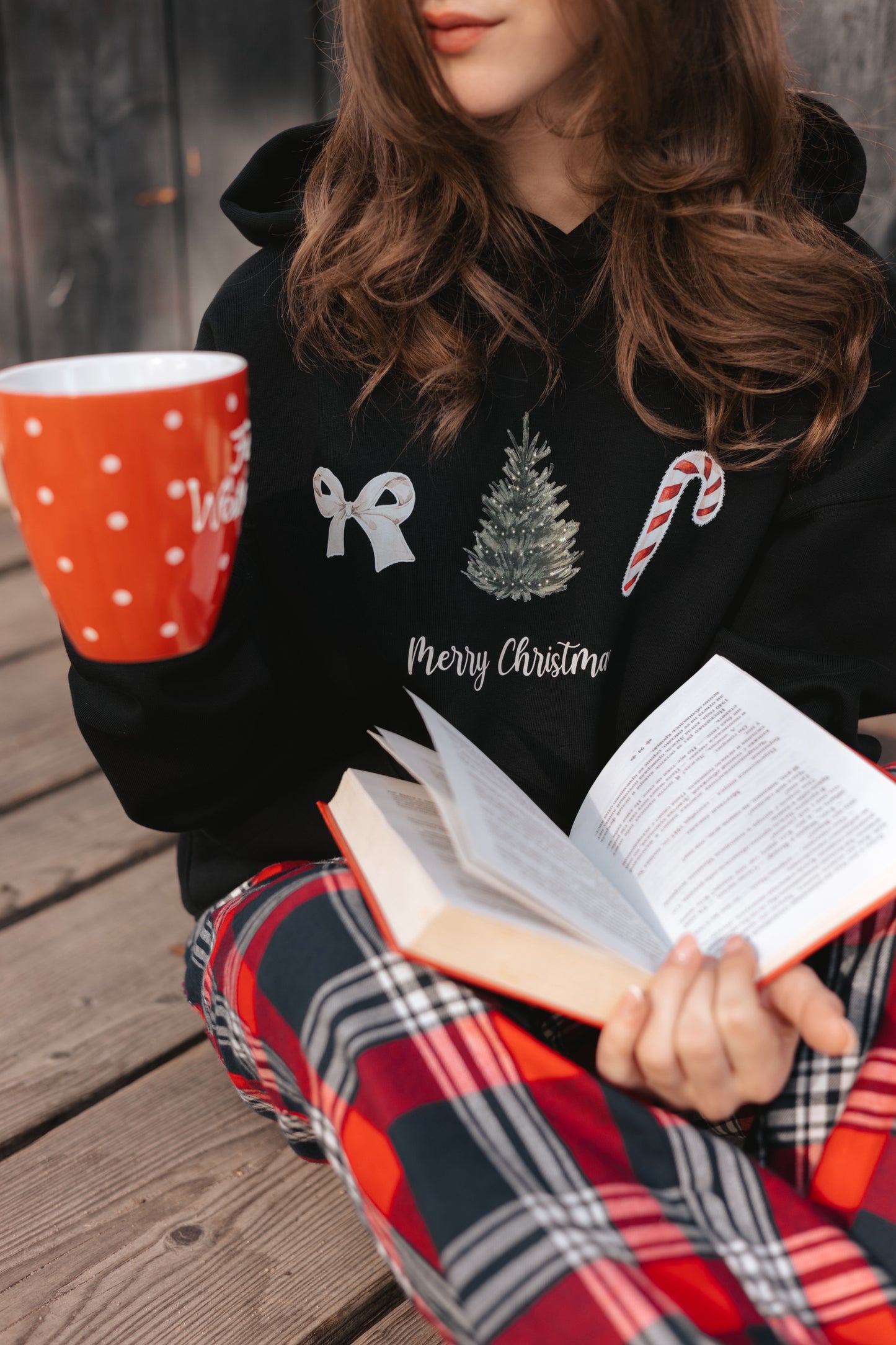 Hoodie Merry Christmas Symbols