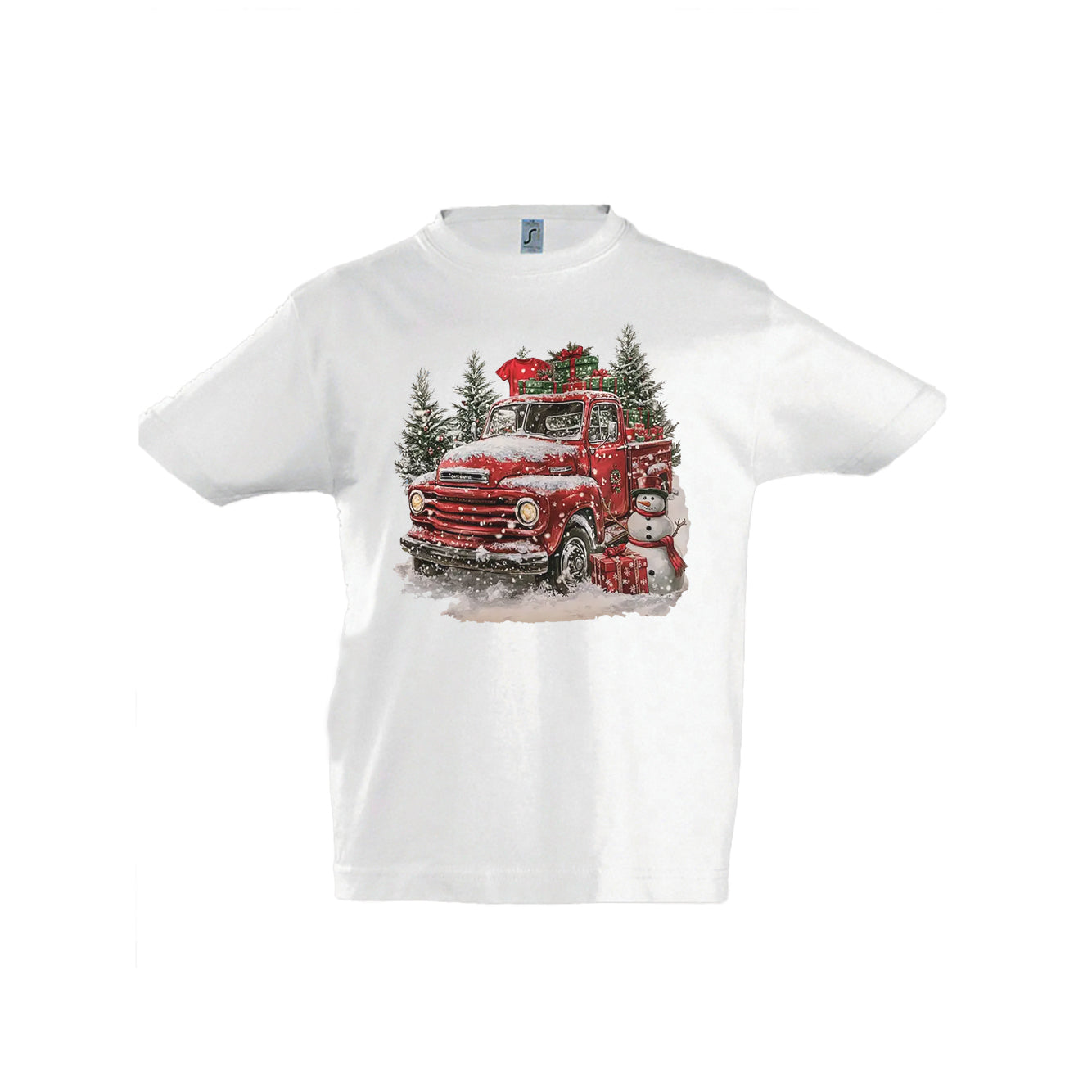 Kinder T-Shirt – Retro Christmas Truck