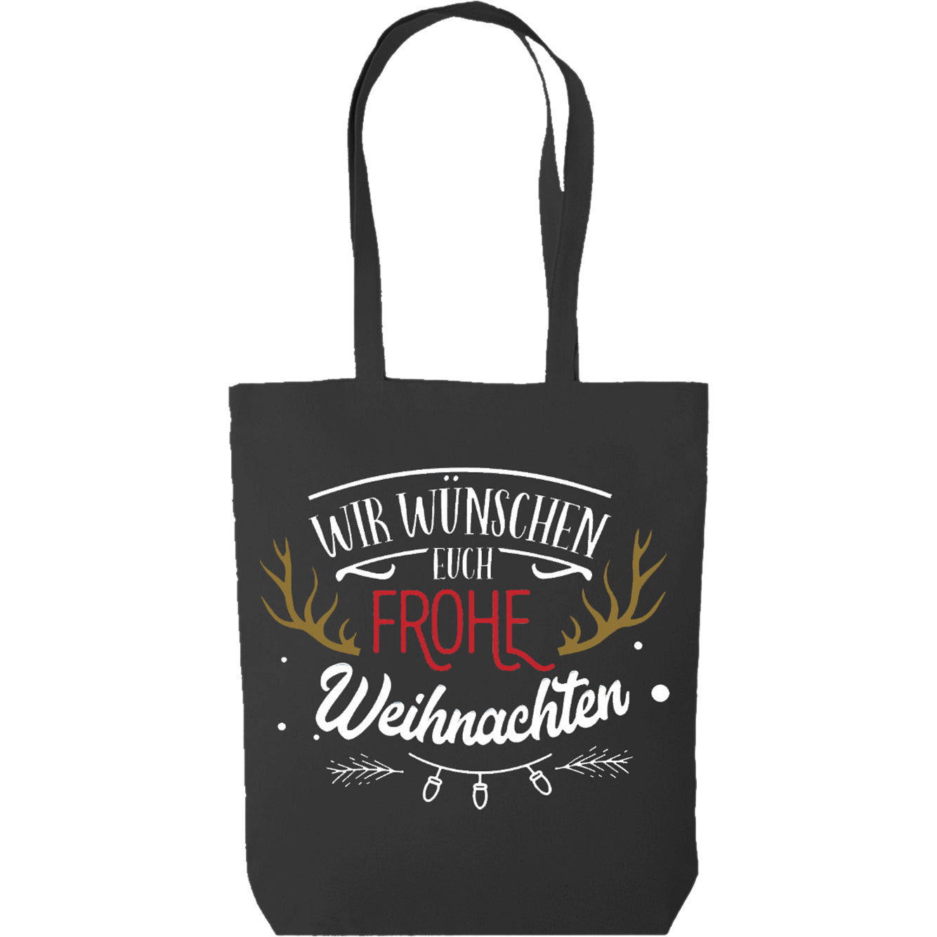 Frohe Weihnachten Baumwolltasche
