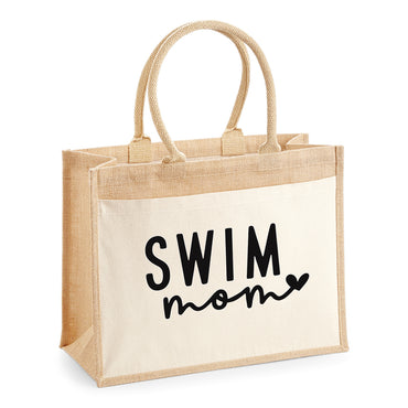 Jute Tasche "Swim Mom"