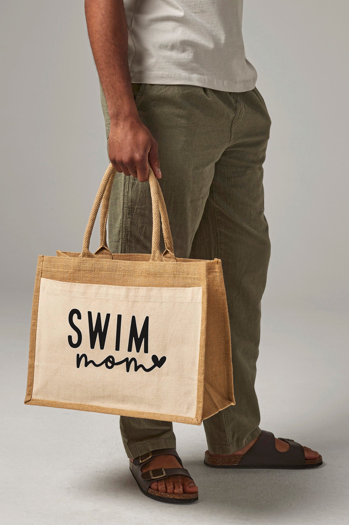 Jute Tasche "Swim Mom"