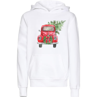 Kinder Hoody Retro Christmas Car