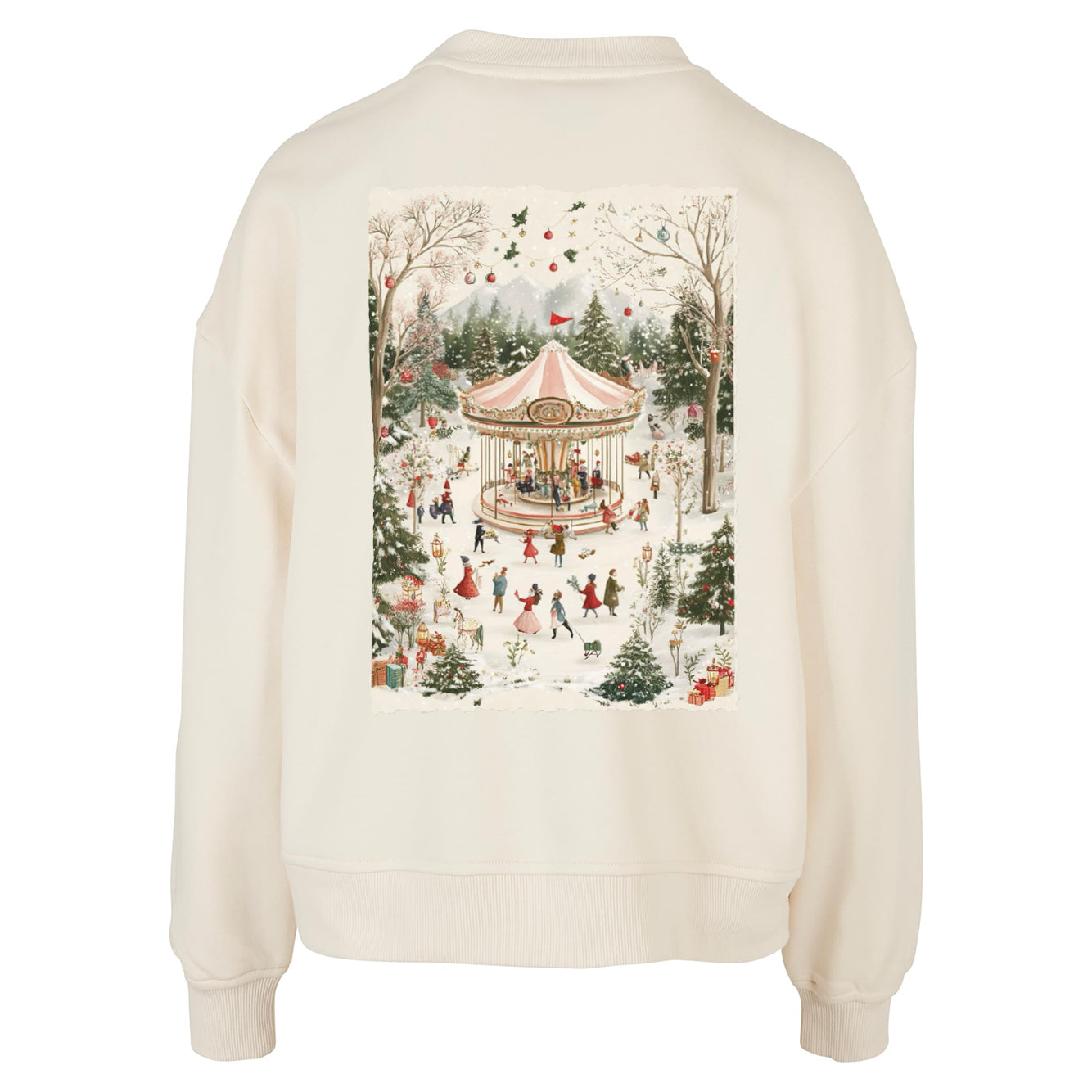Frauen Pullover Christmas Carousel