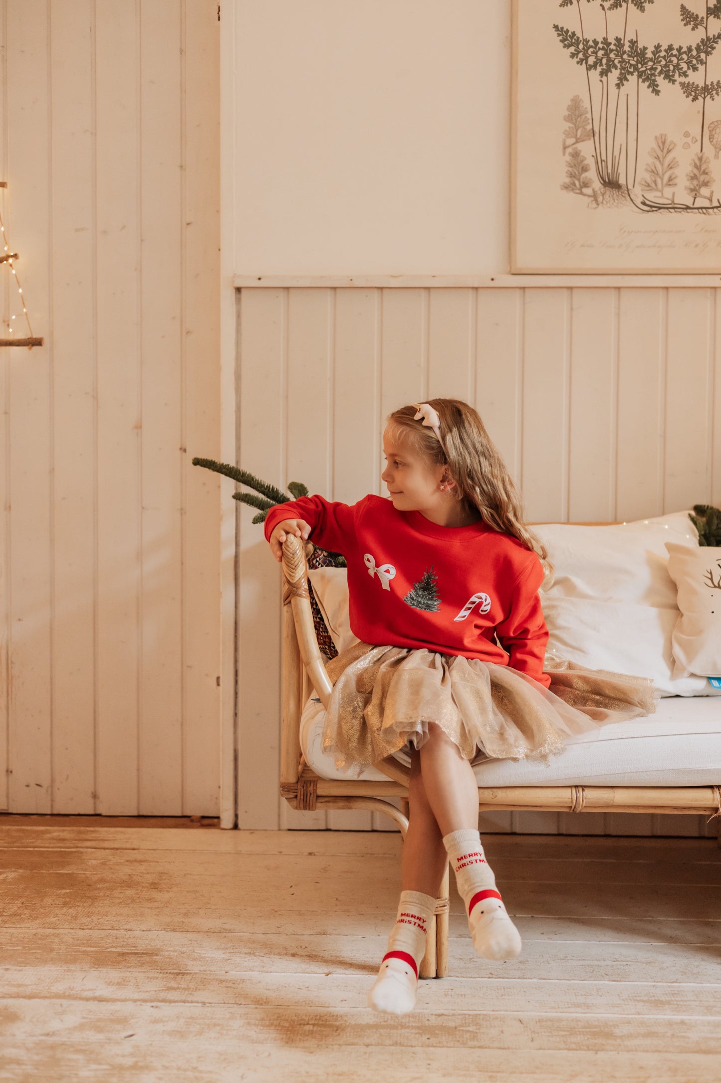 Kinder Pullover Xmas Symbolen