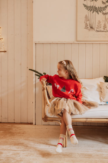 Kinder Pullover Xmas Symbolen