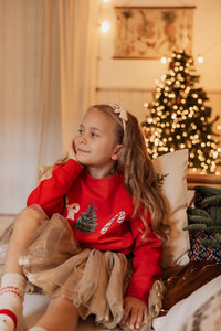 Kinder Pullover Xmas Symbolen