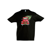 Kinder T-Shirt - Retro Christmas Car