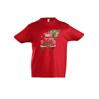 Kinder T-Shirt - Retro Christmas Car