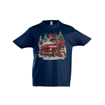 Kinder T-Shirt – Retro Christmas Truck