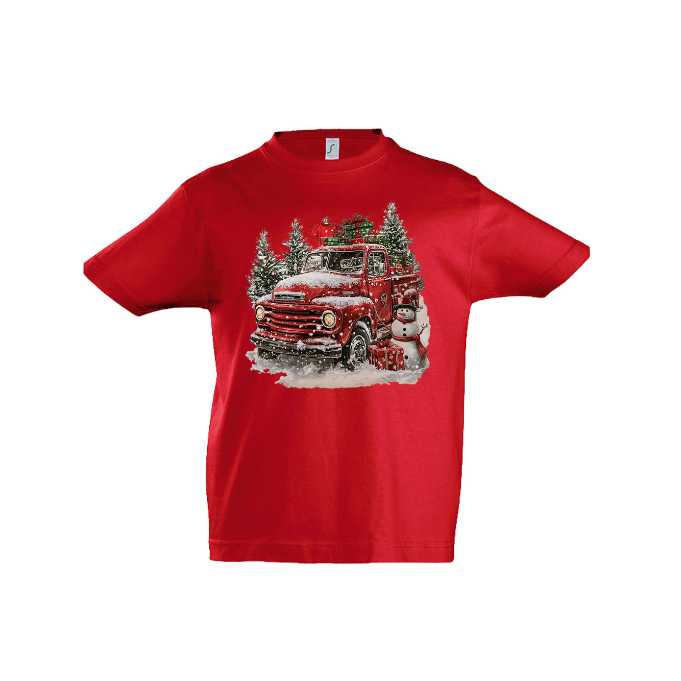 Kinder T-Shirt – Retro Christmas Truck