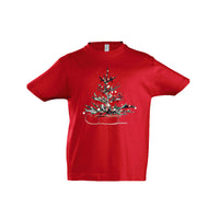 Kinder T-Shirt Weihnachtsschlitten