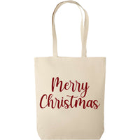 Merry Christmas Baumwolltasche