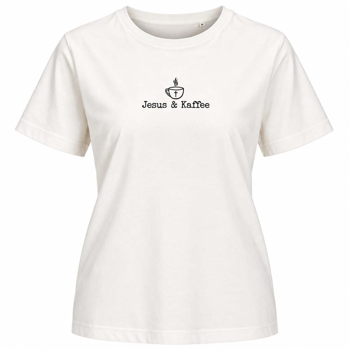 Jesus & Kaffee, Christliches T-Shirt für Damen