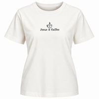 Jesus & Kaffee, Christliches T-Shirt für Damen