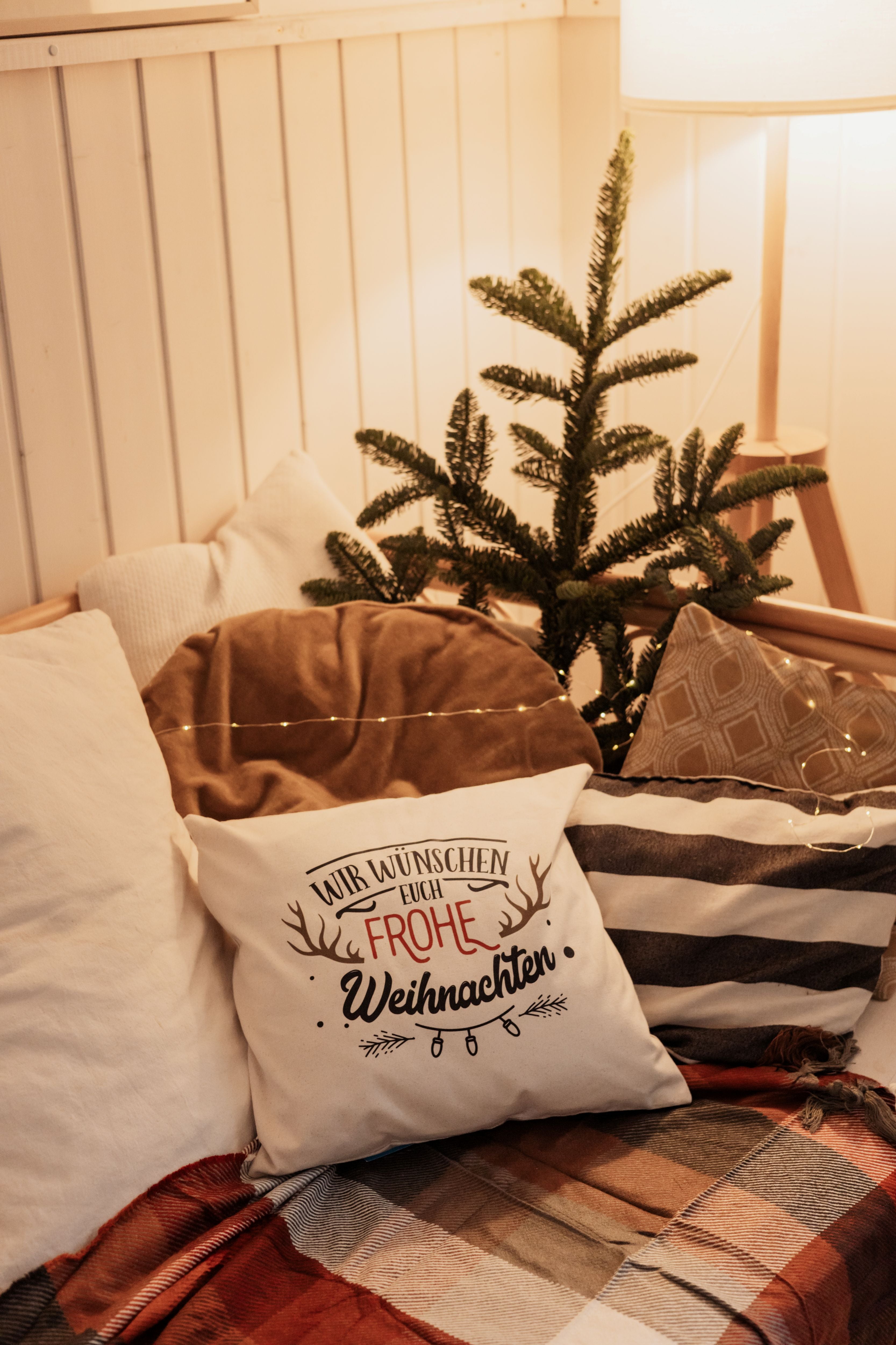Frohe Weihnachten Kissen