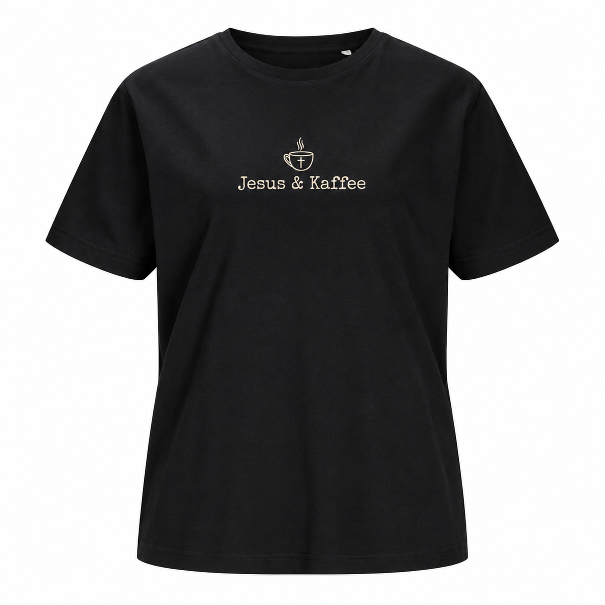 Jesus & Kaffee, Christliches T-Shirt für Damen